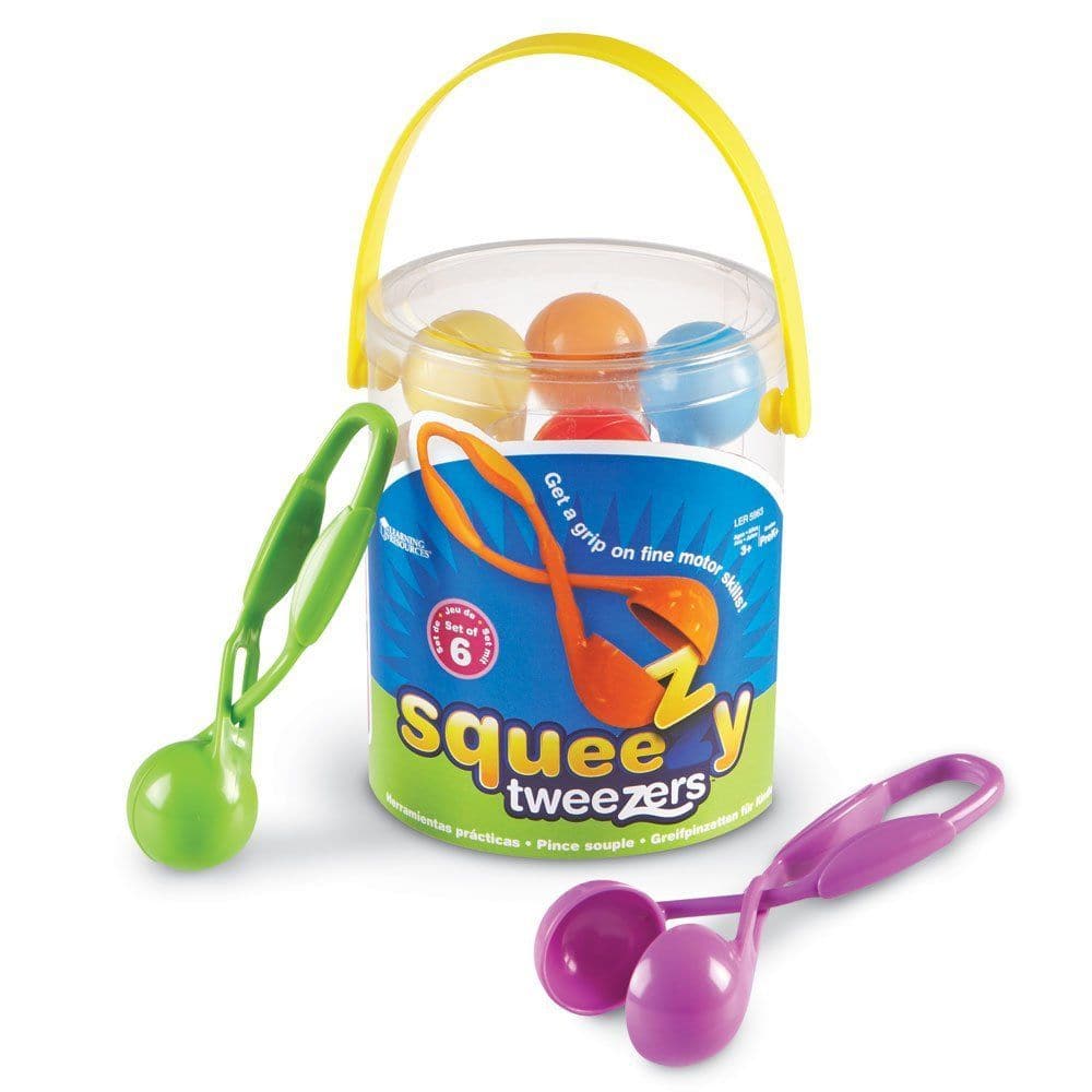 Squeezy Tweezers Pack of 6, Introducing the unique Squeezy Tweezers! This set is not just a helpful tool but also a developmental aid designed to strengthen the muscles in little hands and fingers. This colorful pack of 6 is crafted to assist in developing fine motor skills while making the learning process fun and engaging. 🌟 Features of Squeezy Tweezers Pack of 6: Skill Development: These tweezers are designed to aid in the development of fine motor skills, enhancing hand-eye coordination and dexterity. M
