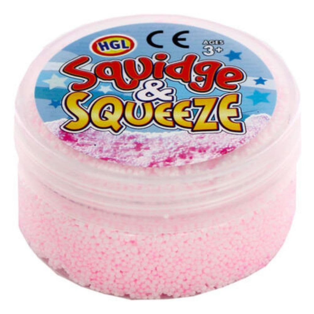 Squidge And Squeeze Bead Clay, The Squidge And Squeeze Bead Clay is a putty-like modelling material made up from hundreds of tiny colourful balls. Squeeze the squidgy balls together and they stick, allowing you to mould and shape them. They pull apart and can be reshaped over and over again, or combined with other colours to make more detailed models. Supplied in an assortment of colours. Modelling material Made from hundreds of tiny sticky balls Easy to shape and mould Storage tub Assorted colours 25g • Tu