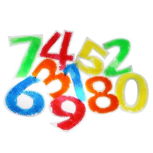 Squidgy Sparkle Tactile Numbers, Introducing the Squidgy Sparkle Tactile Numbers, the perfect addition to any classroom that will captivate children's imagination and enhance their learning experience. These fun-filled numbers are not only visually appealing but also offer a unique sensory experience.Made from squeezable vinyl, these numbers are incredibly malleable and flexible, allowing children to squeeze, bend, and press them to their heart's content. This tactile feature encourages the development of f