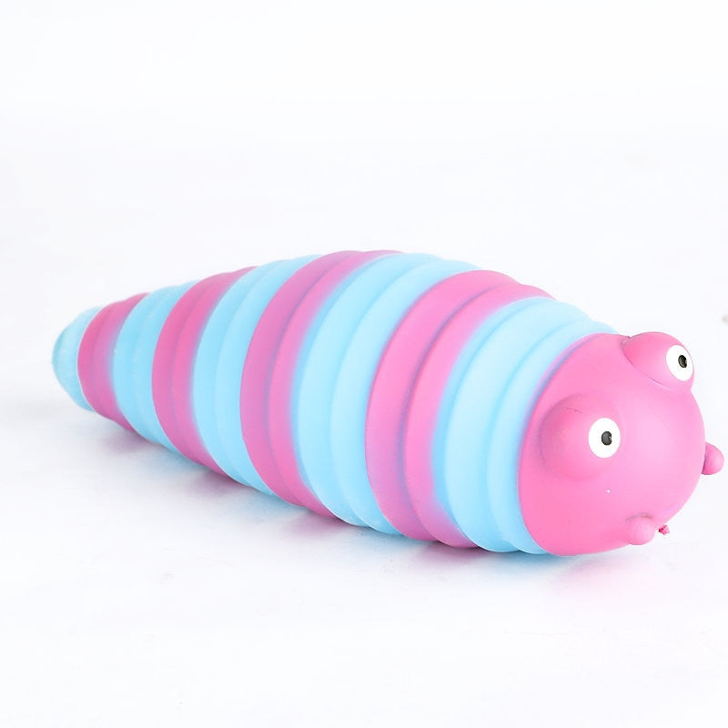 Squidgy Worm, Introducing the Super Squeezy and Stretchy Squidgy Worm! This one-of-a-kind squeezy toy is not only incredibly fun to play with but also serves as an amazing stress reliever. With its squidgy and stretchy texture, this toy provides the perfect sensory experience to help channel those restless fingers and relieve stress.Designed with a calming worm theme, the Squidgy Worm stress toy is the ultimate tool for focusing minds and creating a serene state of mind. Whether you're feeling overwhelmed w