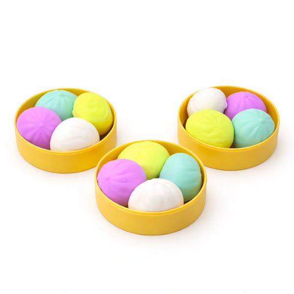 Squishy 4pc Mini Bao Dumpling-Squishy 4pc Mini Bao Dumpling