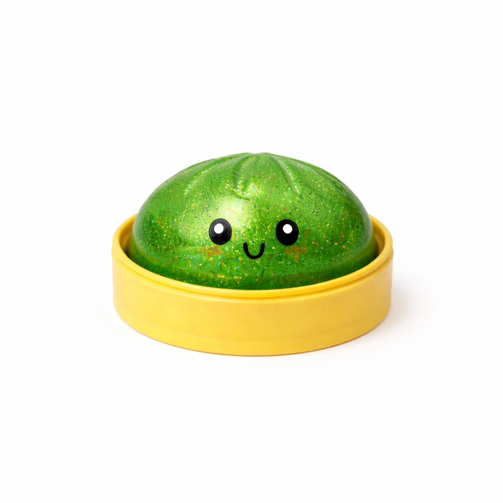 Squishy Bao Glitter Dumpling with Orb Balls-Squishy Bao Glitter Dumpling with Orb Balls