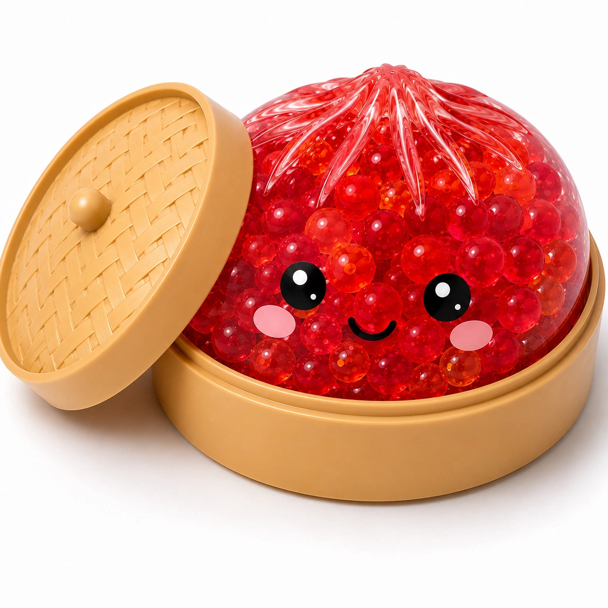 Squishy Bao Glitter Dumpling with Orb Balls-Squishy Bao Glitter Dumpling with Orb Balls