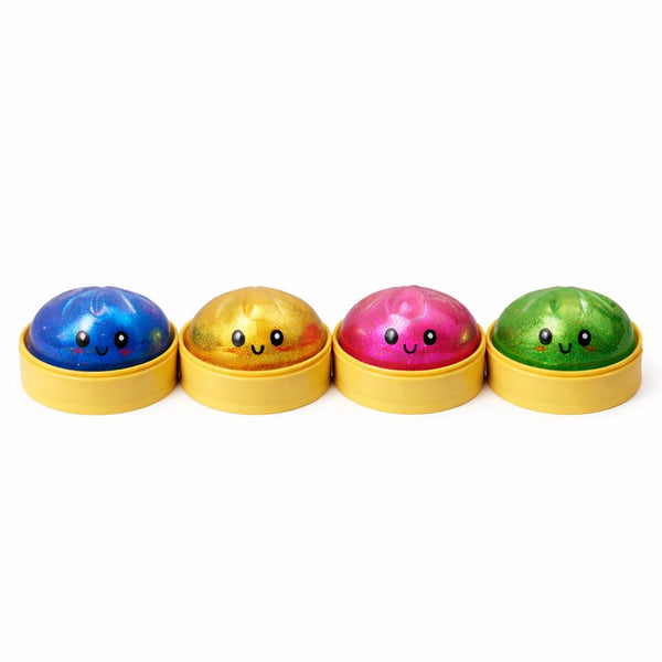 Squishy Bao Glitter Dumpling with Orb Balls-Squishy Bao Glitter Dumpling with Orb Balls