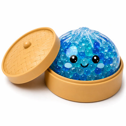 Squishy Bao Glitter Dumpling with Orb Balls-Squishy Bao Glitter Dumpling with Orb Balls