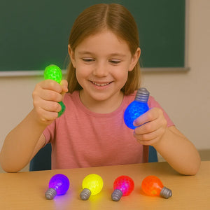 Squishy Bead LED Light Up Light Bulb-Squishy Bead LED Light Up Light Bulb