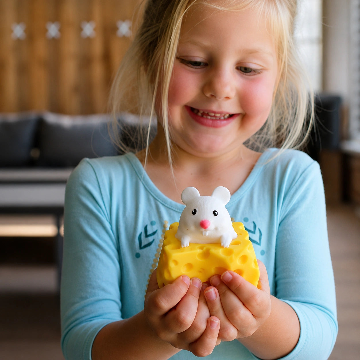 Squishy Cheese and Mouse Toy-Squishy Cheese and Mouse Toy