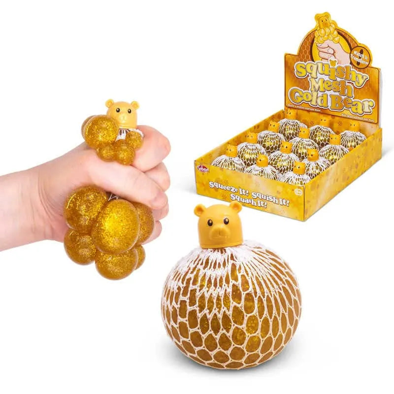 Squishy Mesh Pet Gold Bear-Squishy Mesh Pet Gold Bear
