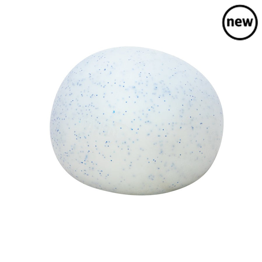 Squishy Snow Ball, Squishy white ball filled with powder that imitates snow. Give this white ball a squeeze and it will compact with a satisfying crunch feeling, just like a freshly rolled ball of snow. It always returns to its original shape, ready to be squished again. It makes a fantastic winter themed stress toy and is a great alternative to a regular stress ball. Large snow-like stress ball Feels like fresh crunchy snow when squeezed Brilliant stress ball alternative Approx.11cm A great addition to a f