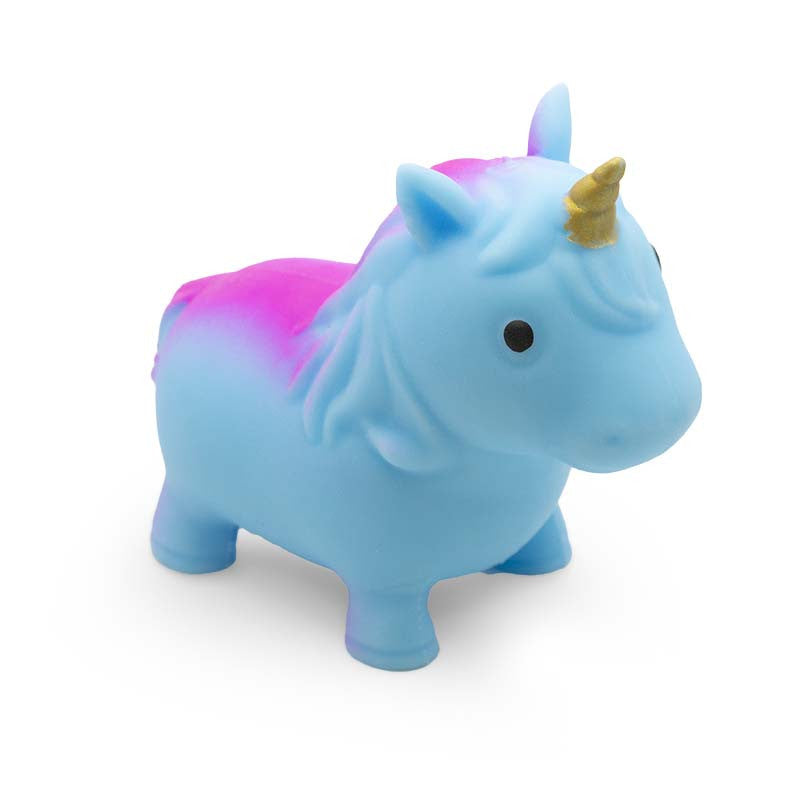 Squishy Unicorn, The Squishy Unicorn offers a unique tactile experience with its soft and squeezy surface. It provides a satisfying feeling when touched and squeezed, making it a wonderful fidget toy for individuals of all ages.The pliable and soft texture of the Squishy Unicorn makes it perfect for hand and finger exercises. Squeezing and manipulating the toy can help improve fine motor skills and strengthen hand muscles.In addition to hand and finger exercises, the Squishy Unicorn can also be used for thr