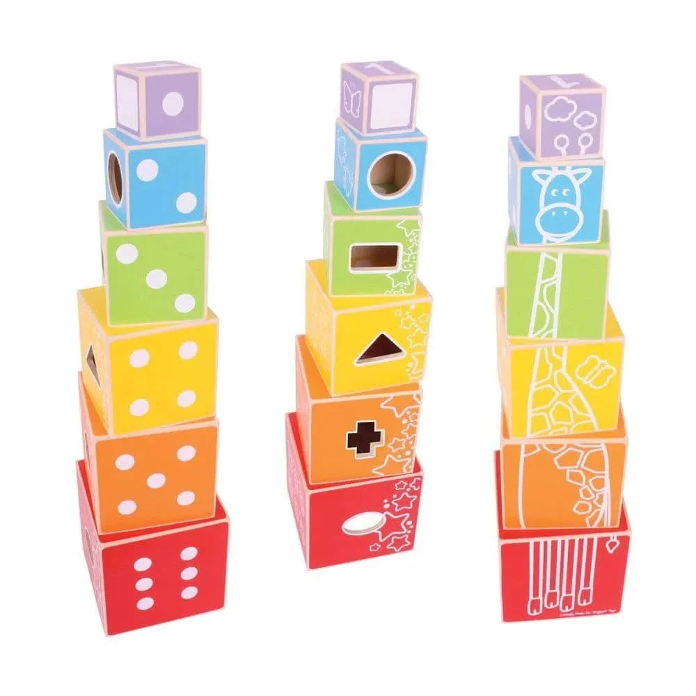 Hey Stack Cubes Stacking Cubes,Bigjigs wooden stacking cube,wooden stacking cubes ...