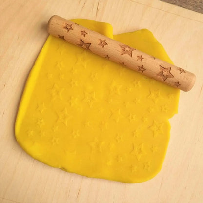 Stars Wooden Roller-Stars Wooden Roller