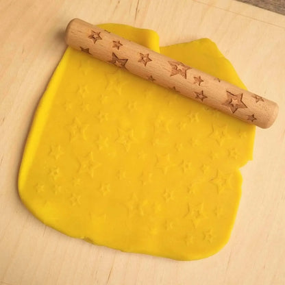 Stars Wooden Roller-Stars Wooden Roller