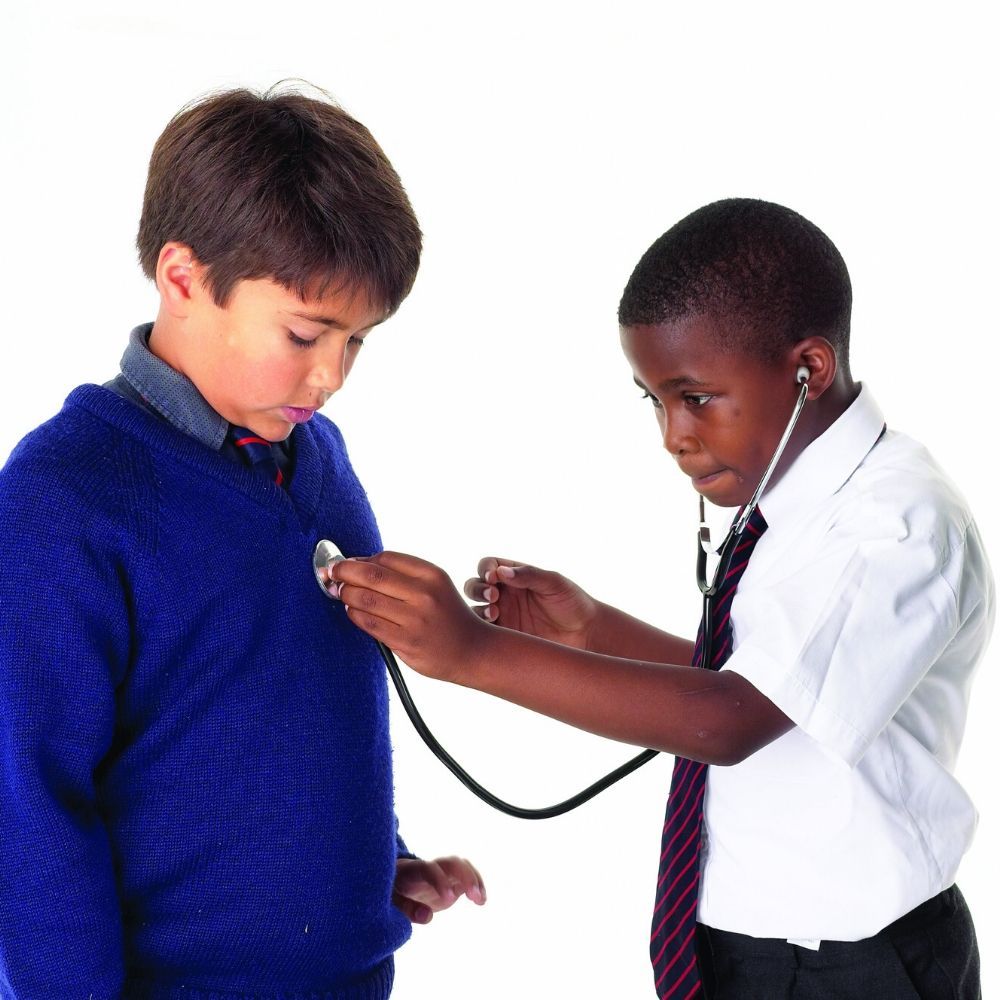 Stethoscope, This Stethoscope is a lightweight, great quality economical stethoscope. Externally sprung binaural for ease of positioning and greater comfort. A lightweight, great quality, economical stethoscope. A great way for children to listen to there own heart beats and become comfortable with the Stethoscope and understand its something that will not hurt them at future medical appointments. A great way to encourage imaginative play. So you are actually becoming a real doctor with this amazing Stethos