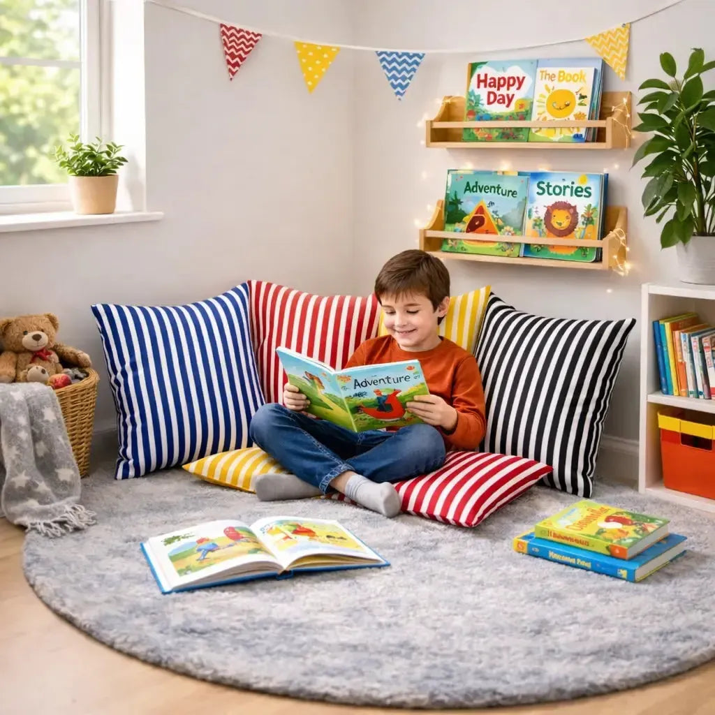 Stripe Scatter Cushions Set 4-Stripe Scatter Cushions Set 4