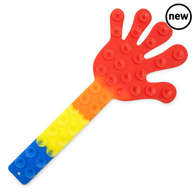 Suction Snap Hand, Introducing the Suction Snap Hand, a meticulously designed fidget toy intended to engage your mind and fingers, helping to maintain concentration and focus. 🤲 Unique Design: This distinctive toy is shaped like a hand and is equipped with suction cups, allowing it to be folded and attached to any flat surface securely. 👂 Satisfying Sound: Enjoy the gratifying popping sound it makes as it's peeled away from a surface, adding an extra layer of enjoyment and sensory stimulation. 🧠 Stress Reli