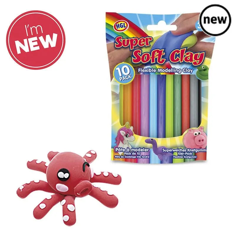Super Soft Modelling Clay 10pk-Super Soft Modelling Clay 10pk