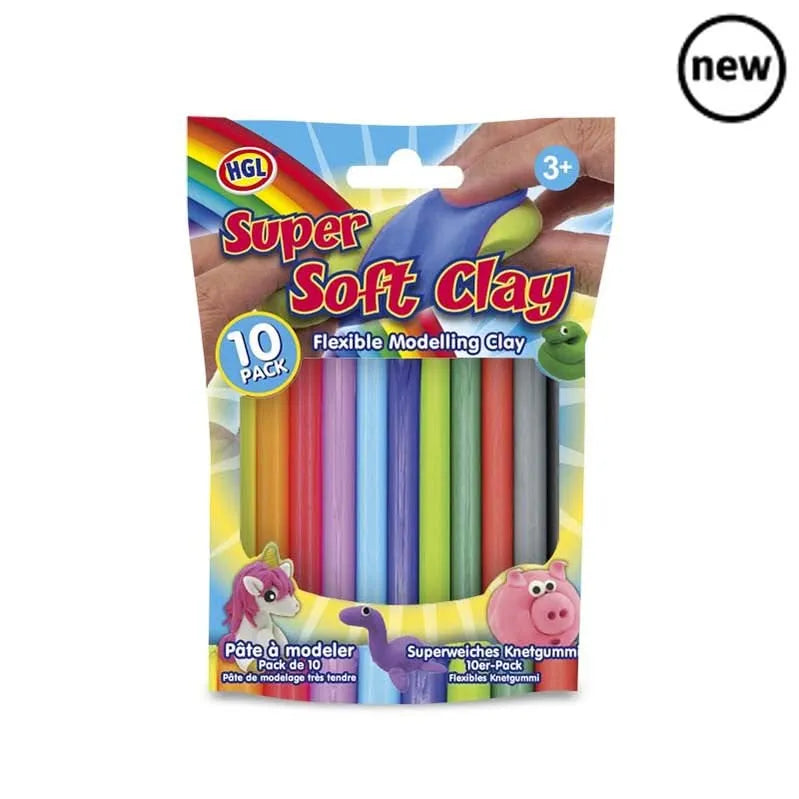 Super Soft Modelling Clay 10pk-Super Soft Modelling Clay 10pk