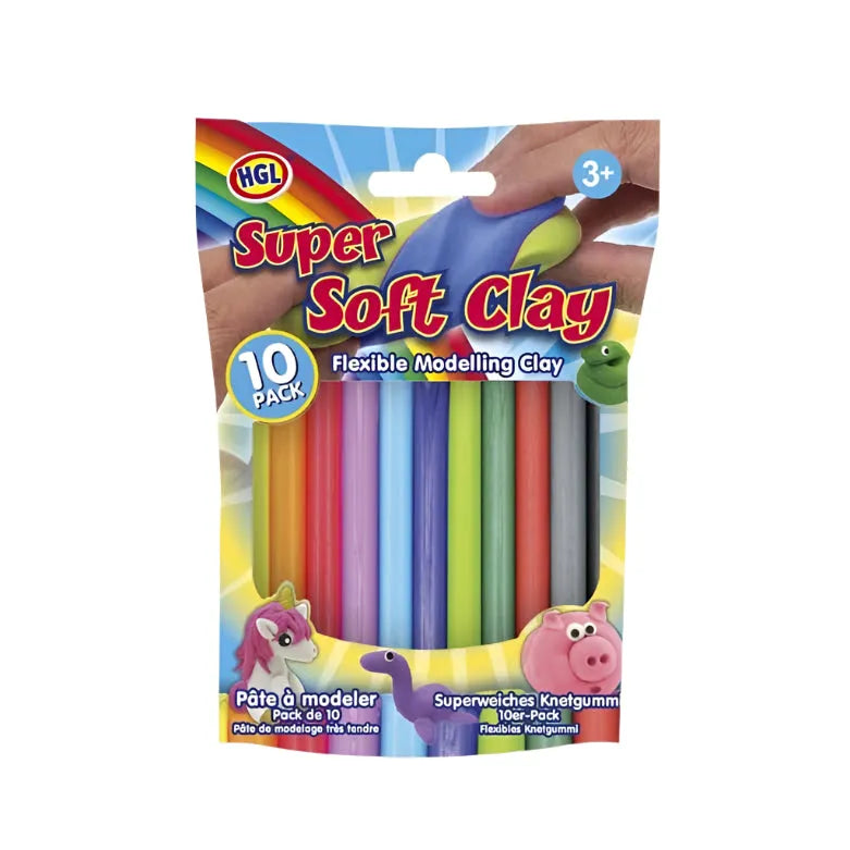 Super Soft Modelling Clay 10pk-Super Soft Modelling Clay 10pk