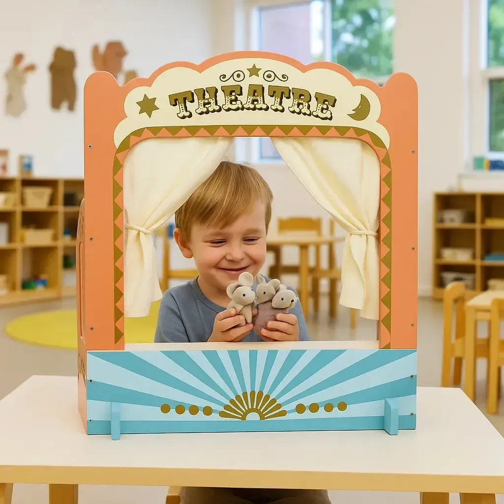 Tabletop Puppet Wooden Theatre-Tabletop Puppet Wooden Theatre