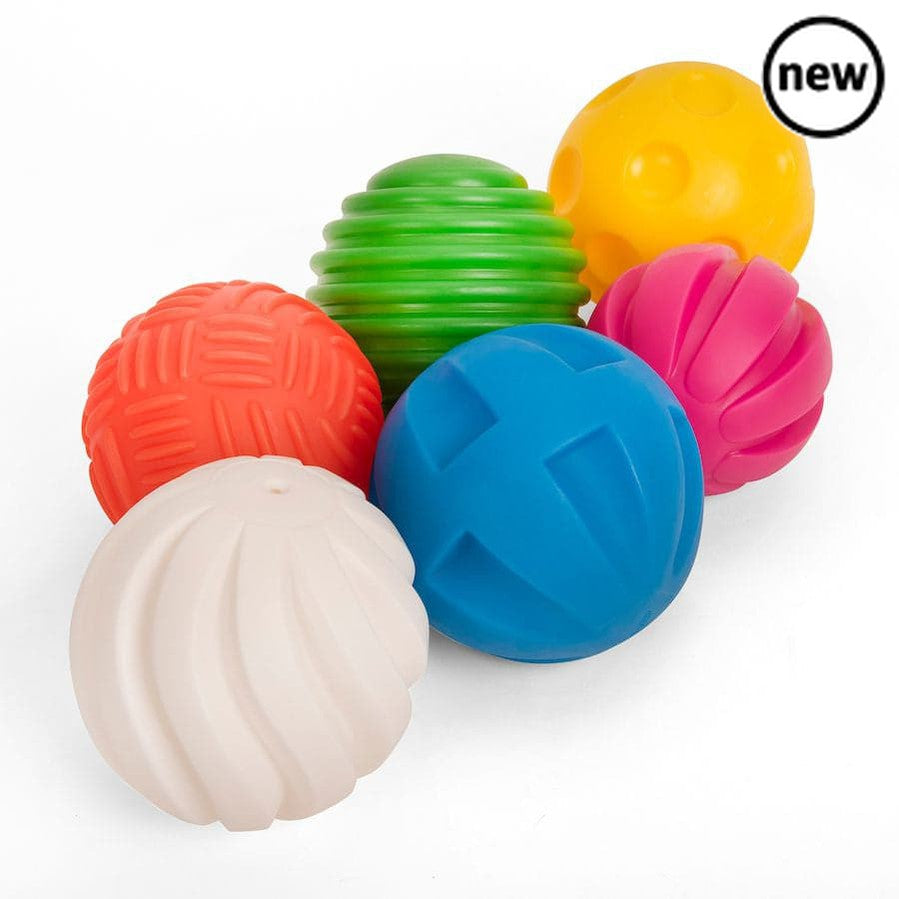 Tactile Ball Set, Immerse yourself in the world of sensory exploration with the incredible Tactile Ball Set from TickiT. This set of 6 large tactile balls is designed to captivate and engage children's senses, making it the perfect toy for tactile exploration.Each Tactile ball in the set has its own unique surface and texture, offering a multi-sensory experience that is a joy to behold. From smooth and bumpy to spiky and ridged, these balls provide a range of tactile sensations for children to explore.But t