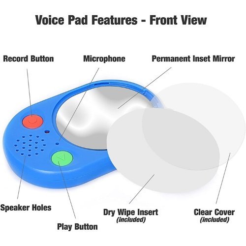Talking Products Voice Pad Pack of 5, Introducing the Talking Products Voice Pad Pack of 5—a game-changing addition to our Voice Recordable Range. This versatile pack is designed to spark creativity and enhance communication for people of all ages. Talking Products Voice Pad Pack of 5 Features Two Tactile Buttons: Easily record and playback with red and green tactile buttons, each marked with tactile symbols. Integrated Audio: Features a built-in microphone and speaker for 40-second recordings of speech, mu