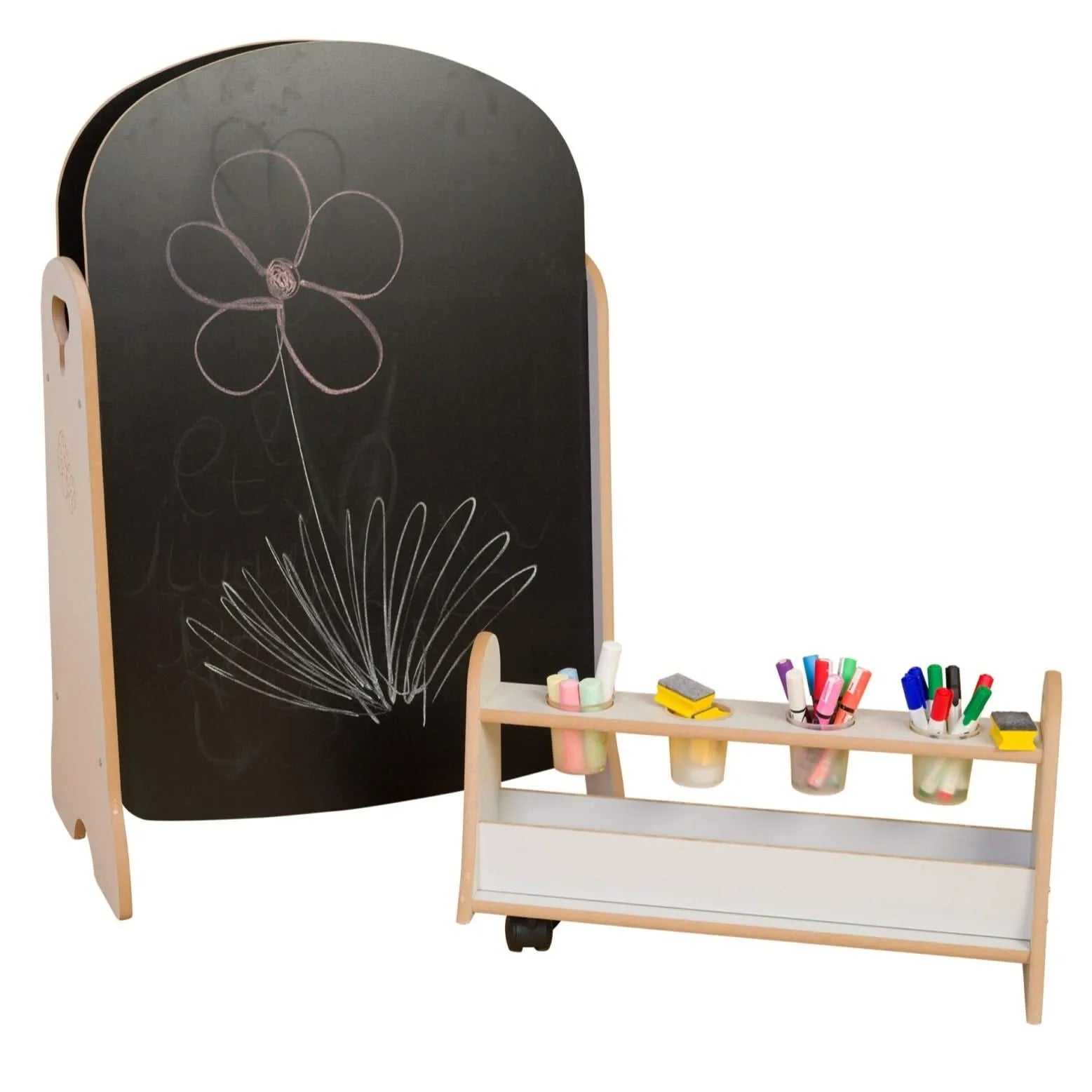 Tall Easel and Storage Trolley-Tall Easel and Storage Trolley