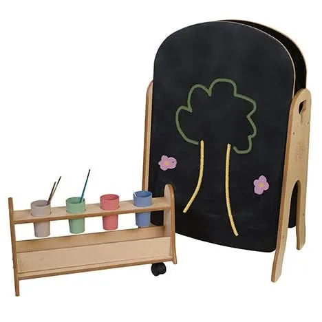 Tall Easel and Storage Trolley-Tall Easel and Storage Trolley