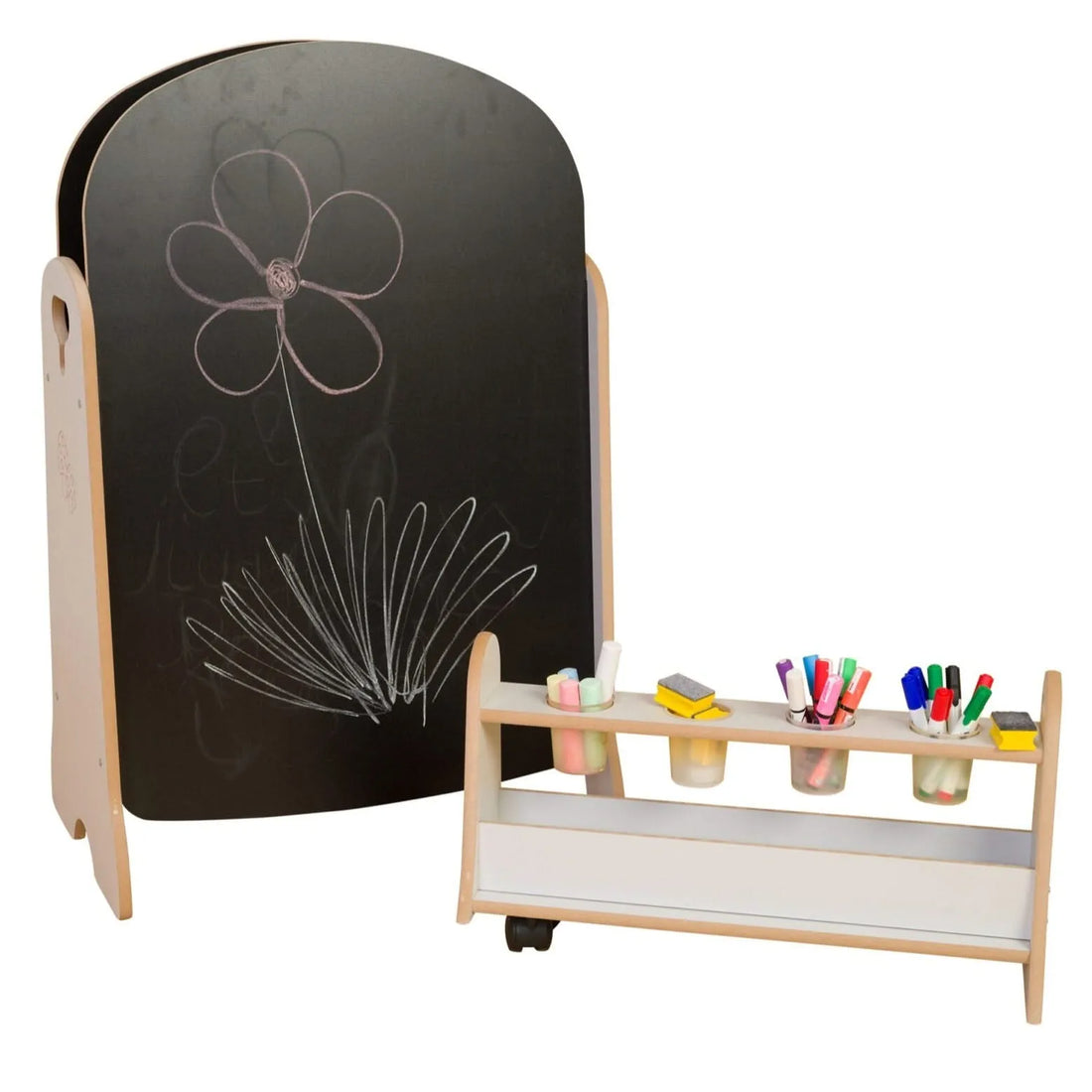 Tall Easel and Storage Trolley-Tall Easel and Storage Trolley