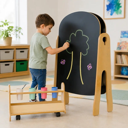 Tall Easel and Storage Trolley nursery lifestyle scene 8