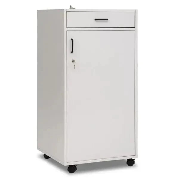 Teachers Caddy With Lockable Top Lid And Lockable Doors With Black Plastic Handle-Teachers Caddy With Lockable Top Lid And Lockable Doors With Black Plastic Handle