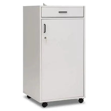 Teachers Caddy With Lockable Top Lid And Lockable Doors With Black Plastic Handle-Teachers Caddy With Lockable Top Lid And Lockable Doors With Black Plastic Handle
