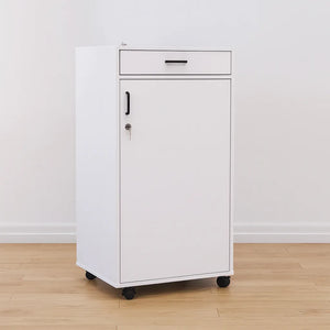 Teachers Caddy With Lockable Top Lid And Lockable Doors With Black Plastic Handle-Teachers Caddy With Lockable Top Lid And Lockable Doors With Black Plastic Handle