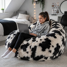 Faux Fur Pony Skin Jumbo Beanbags in a modern teenage setting - lifestyle image 5