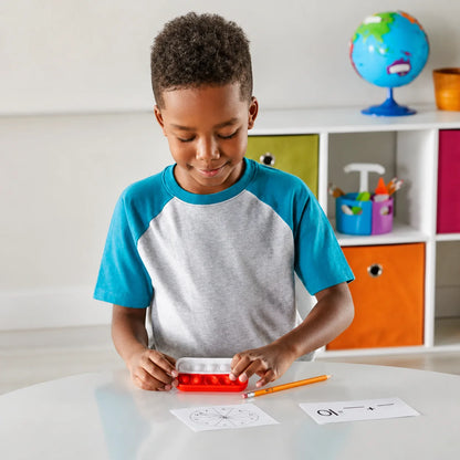 Ten-Frame Sensory Bubble Poppers-Ten-Frame Sensory Bubble Poppers