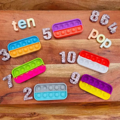 Ten-Frame Sensory Bubble Poppers-Ten-Frame Sensory Bubble Poppers