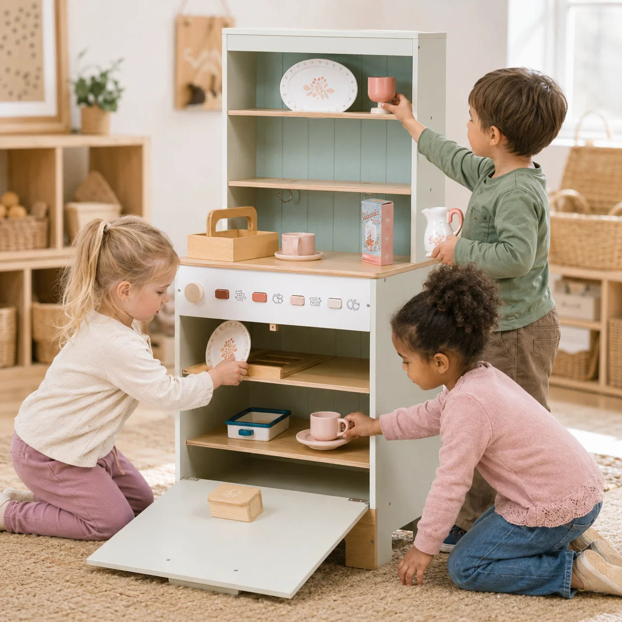 Tender Leaf Kitchen Dresser and Dishwasher-Tender Leaf Kitchen Dresser and Dishwasher