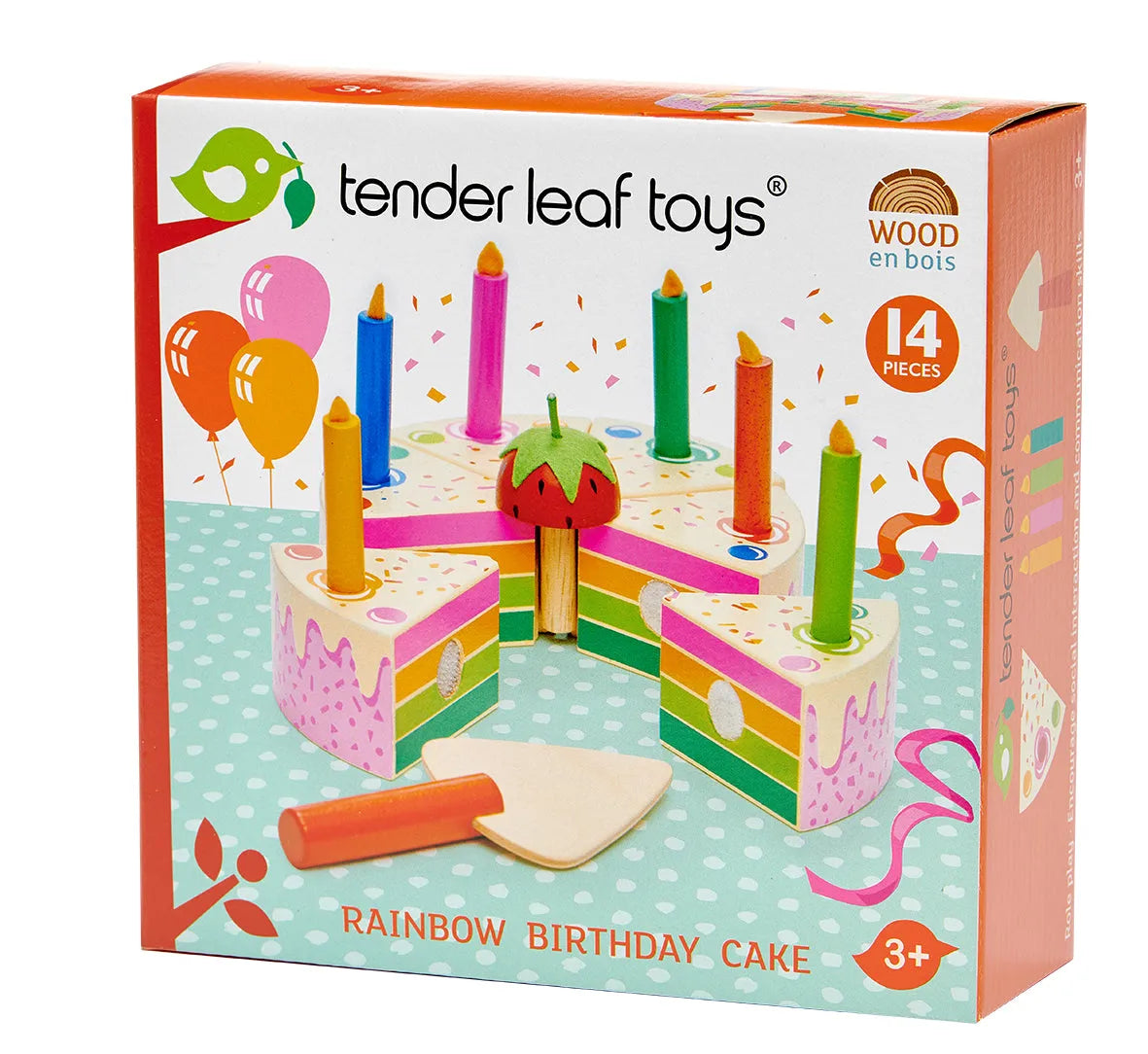 Tender Leaf Rainbow Birthday Cake-Tender Leaf Rainbow Birthday Cake