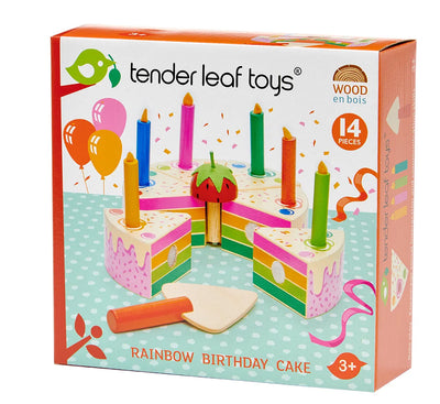 Tender Leaf Rainbow Birthday Cake-Tender Leaf Rainbow Birthday Cake