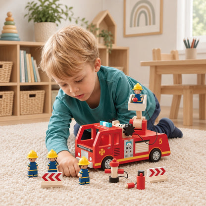 Tender Leaf Toys Fire Engine-Tender Leaf Toys Fire Engine