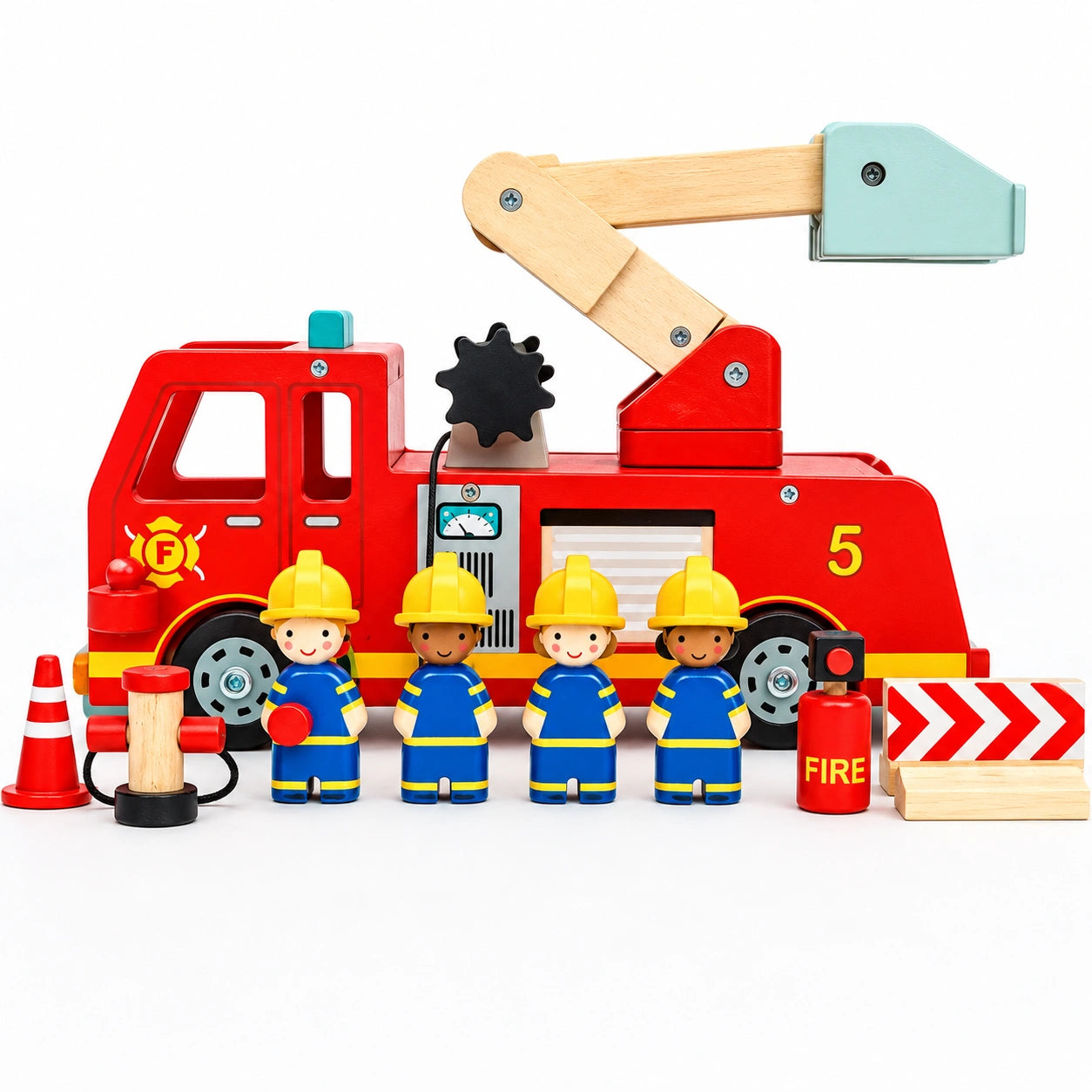 Tender Leaf Toys Fire Engine-Tender Leaf Toys Fire Engine