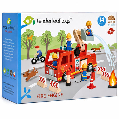 Tender Leaf Toys Fire Engine-Tender Leaf Toys Fire Engine