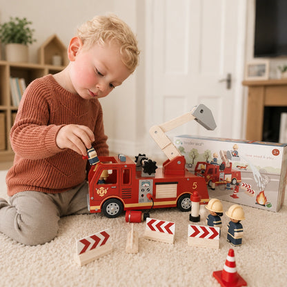 Tender Leaf Toys Fire Engine-Tender Leaf Toys Fire Engine