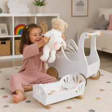Tender Leaf Toys Sweet Swan Dolly Bed-Tender Leaf Toys Sweet Swan Dolly Bed