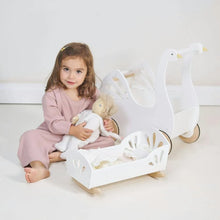 Tender Leaf Toys Sweet Swan Dolly Bed-Tender Leaf Toys Sweet Swan Dolly Bed