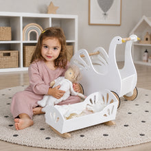 Tender Leaf Toys Sweet Swan Dolly Bed-Tender Leaf Toys Sweet Swan Dolly Bed