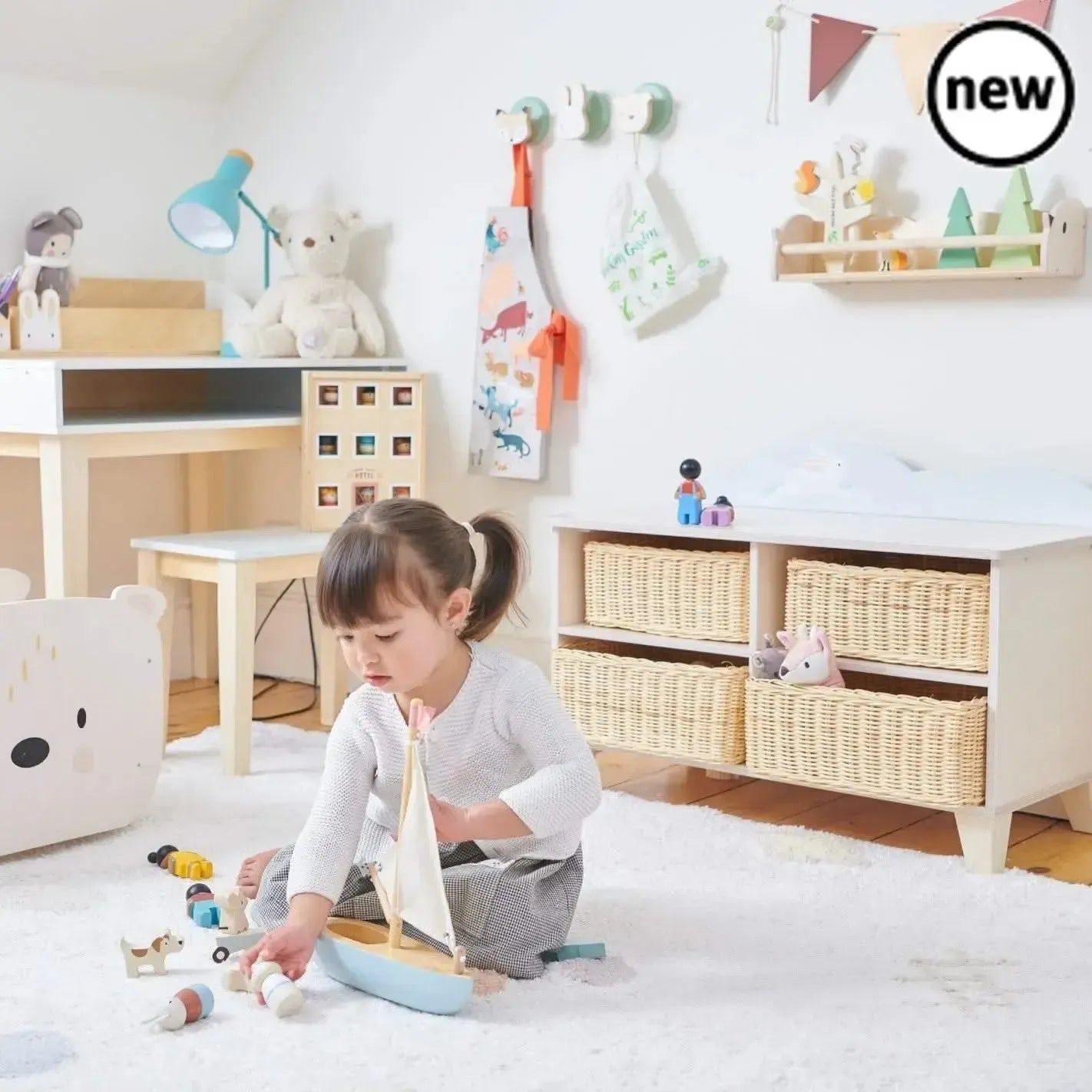 Tenderleaf Toys Bunny Storage Unit-Tenderleaf Toys Bunny Storage Unit