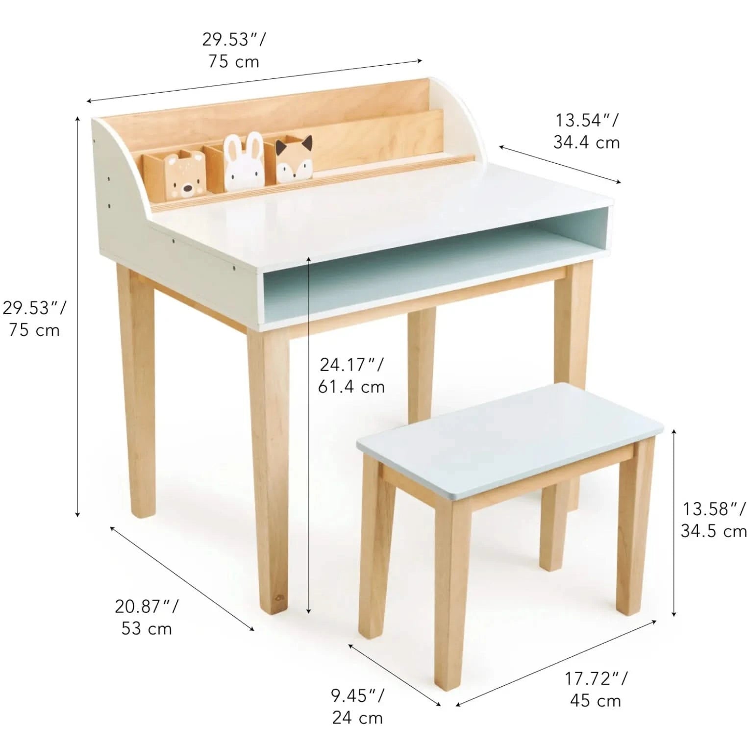 Tenderleaf Toys Desk and Chair-Tenderleaf Toys Desk and Chair