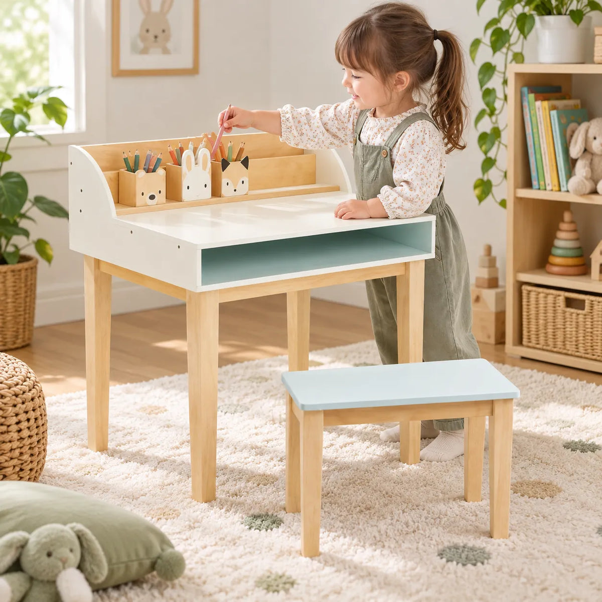 Tenderleaf Toys Desk and Chair-Tenderleaf Toys Desk and Chair