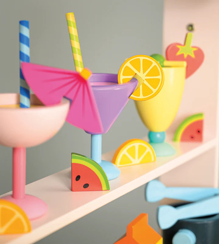 Tenderleaf Toys Drinks Trolley-Tenderleaf Toys Drinks Trolley